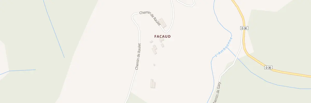 Plan du 24 Facaud à Saint-Benoît