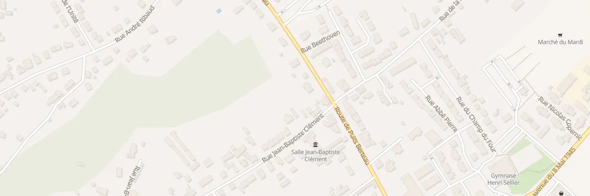Plan du 122B Rue Jean-baptiste Clément à Vierzon