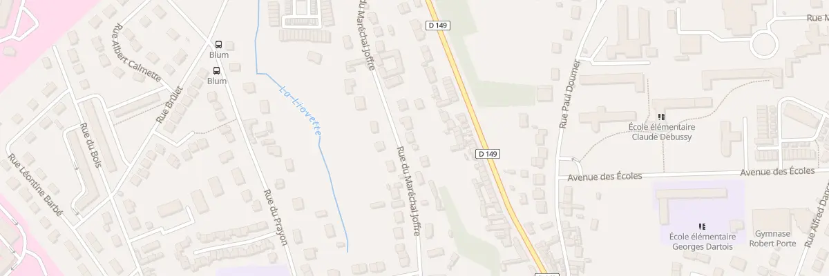 Plan du 62 Rue du Maréchal Joffre à Beauvais