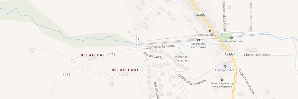 Plan du 1 Rue du Laudot aux Cammazes