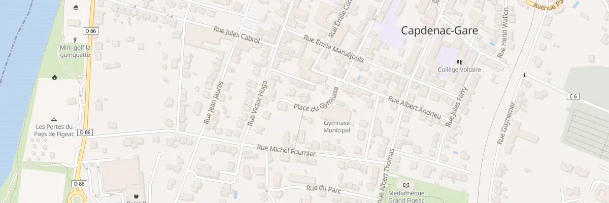 Plan du 8 Rue Albert Andrieu à Capdenac-Gare