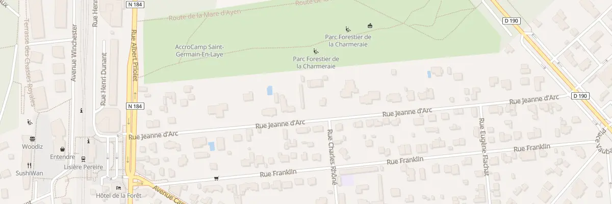 Plan du 18B Rue Jeanne d’Arc à Saint-Germain-en-Laye