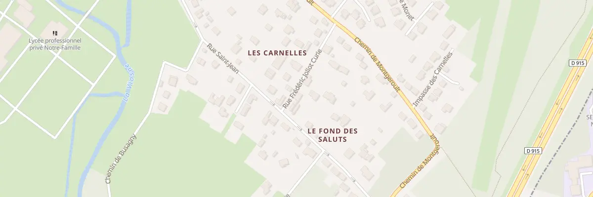 Plan du 2 Rue Frederic Joliot Curie à Osny