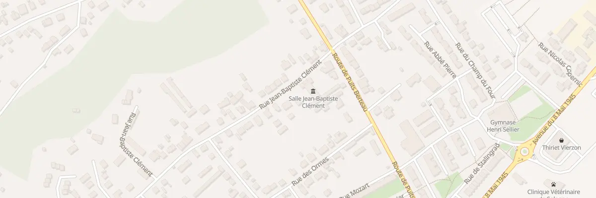 Plan du 81 Rue Jean-baptiste Clément à Vierzon