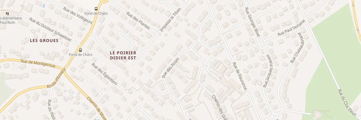 Plan du 4 Rue des Roses à Osny
