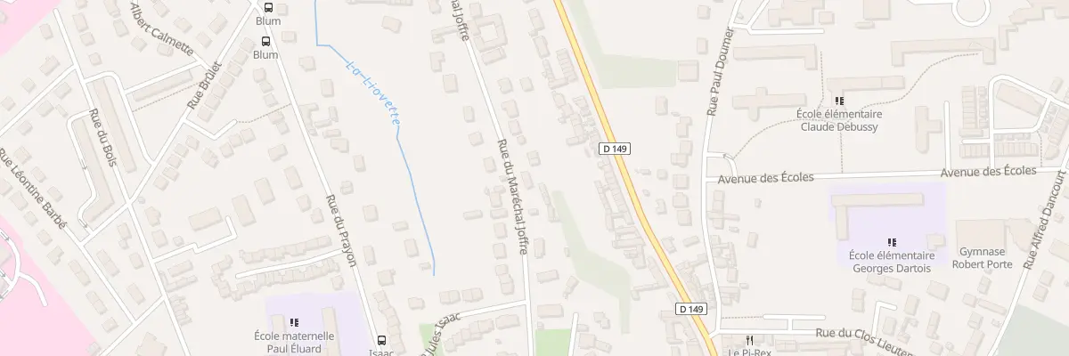 Plan du 56 Rue du Maréchal Joffre à Beauvais
