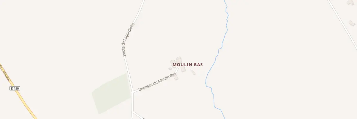 Plan du 5017 Au Moulin Bas à Cahuzac