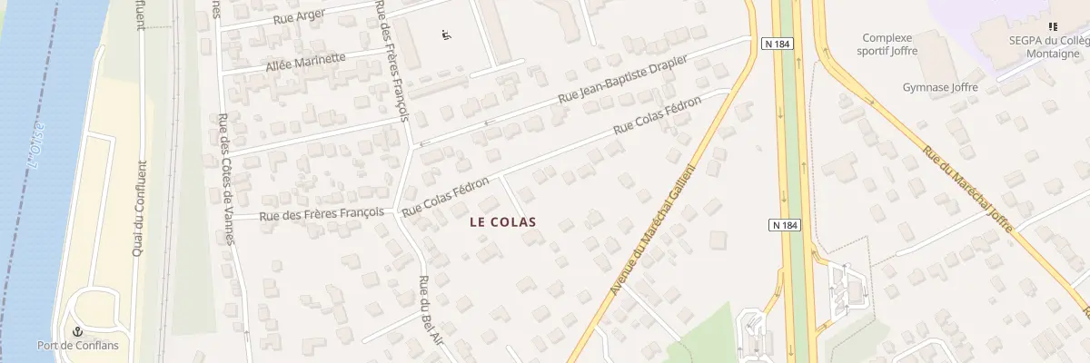 Plan du 12B Rue Colas Fédron à Conflans-Sainte-Honorine