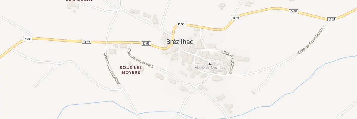 Plan du 64 Le Village à Brézilhac