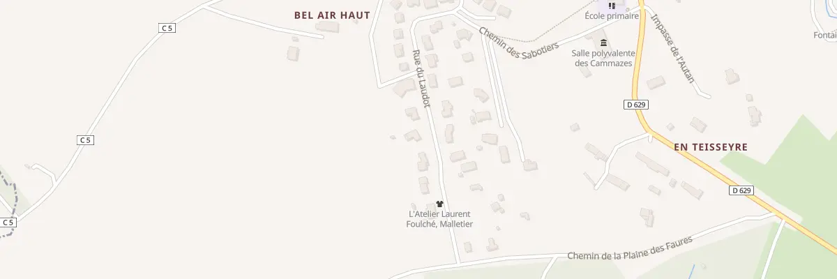 Plan du 24 Rue du Laudot aux Cammazes