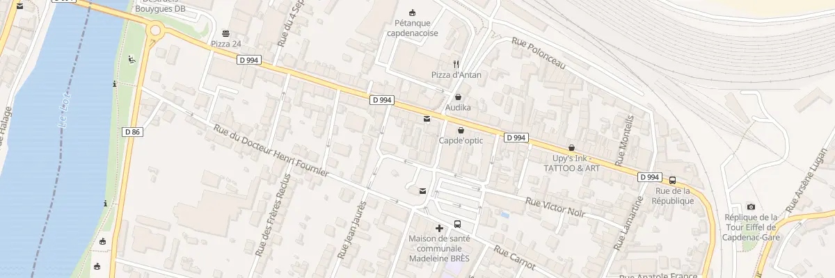 Plan du 5 Rue Kléber à Capdenac-Gare