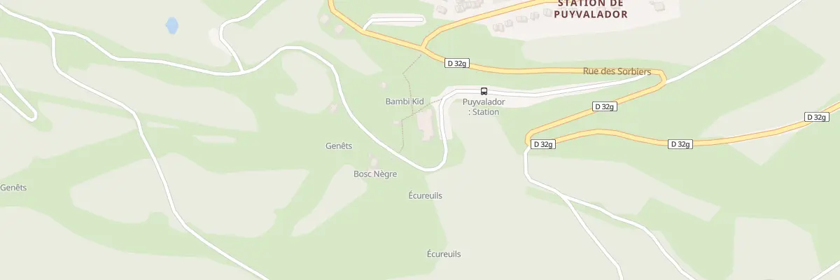 Plan du 9001 Res les Sorbiers à Puyvalador
