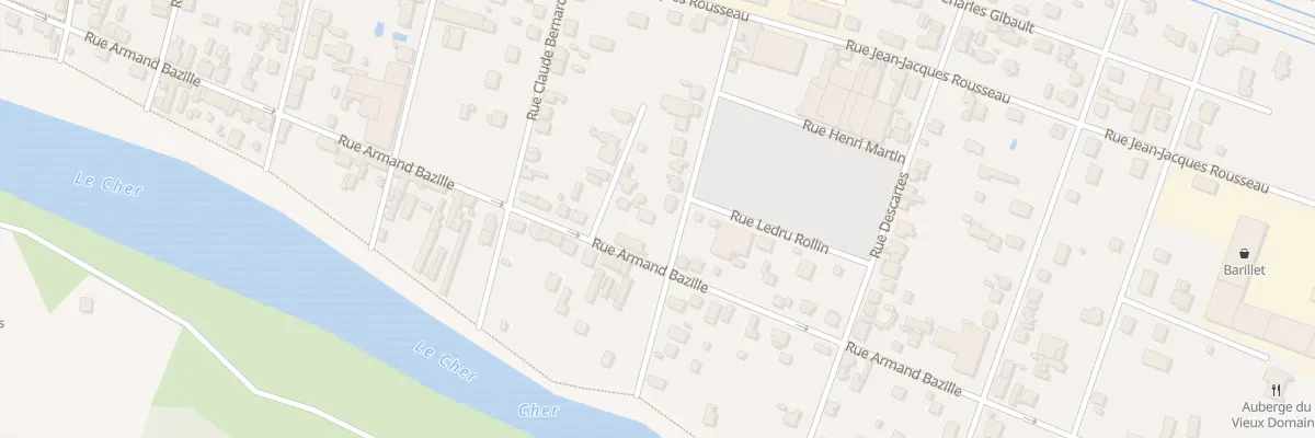 Plan du 12 Rue Alphonse Daudet à Vierzon