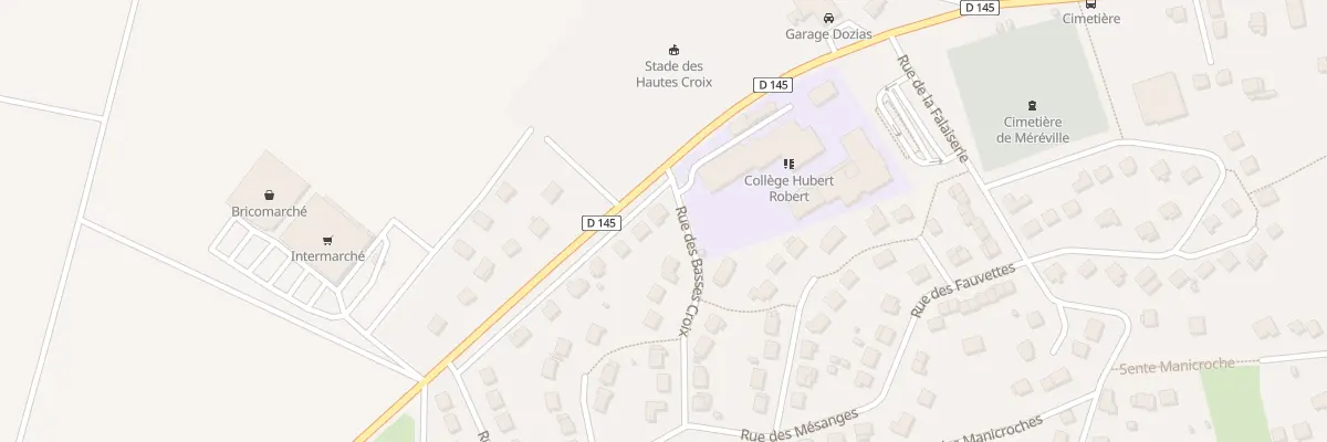 Plan du 1 Rue des Verdiers au Mérévillois