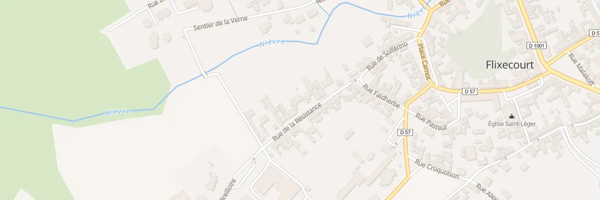 Plan du 14 Rue de la Résistance à Flixecourt