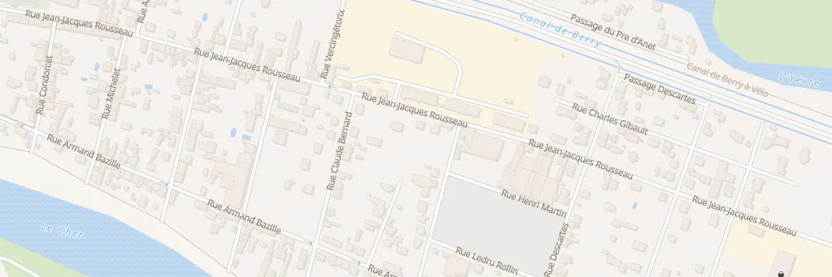 Plan du 81B Rue Jean Jacques Rousseau à Vierzon