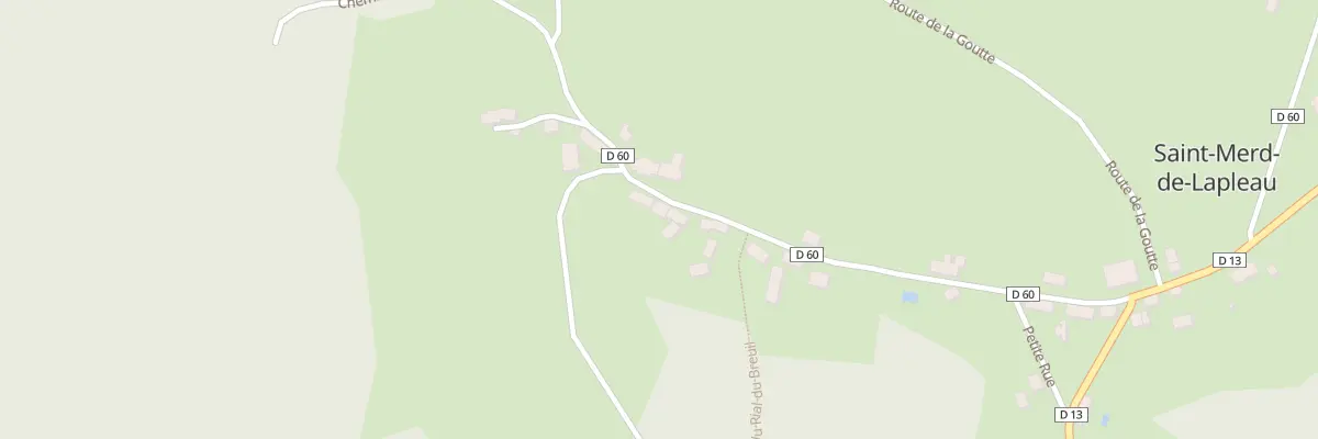 Plan du 5021 Le Bourg à Saint-Merd-de-Lapleau