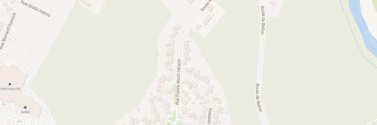 Plan du 9 Rue France Bloch-sérazin à Vierzon