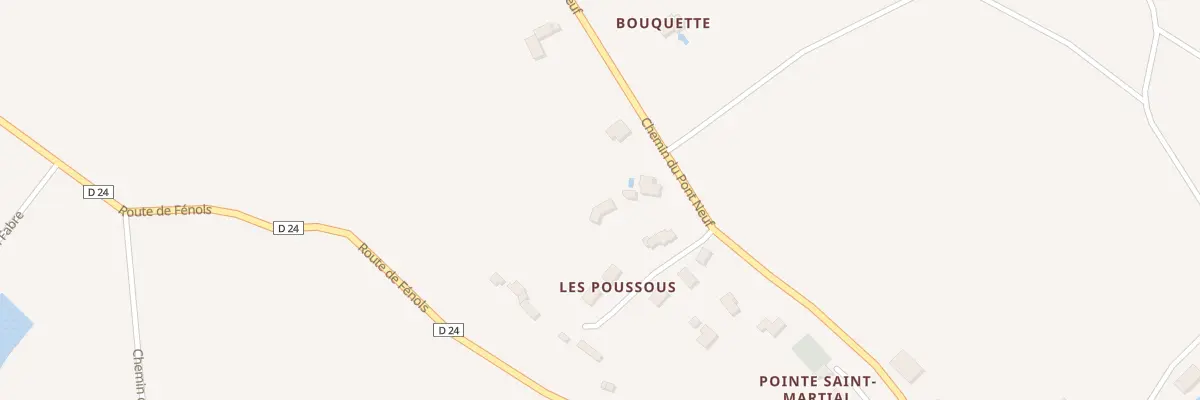 Plan du 5197 Les Poussous à Orban