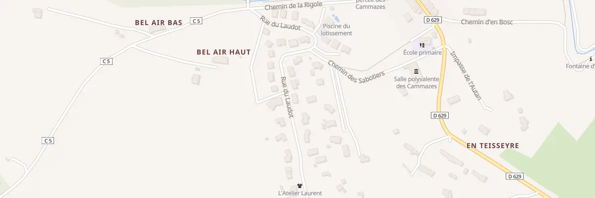 Plan du 23 Rue du Laudot aux Cammazes