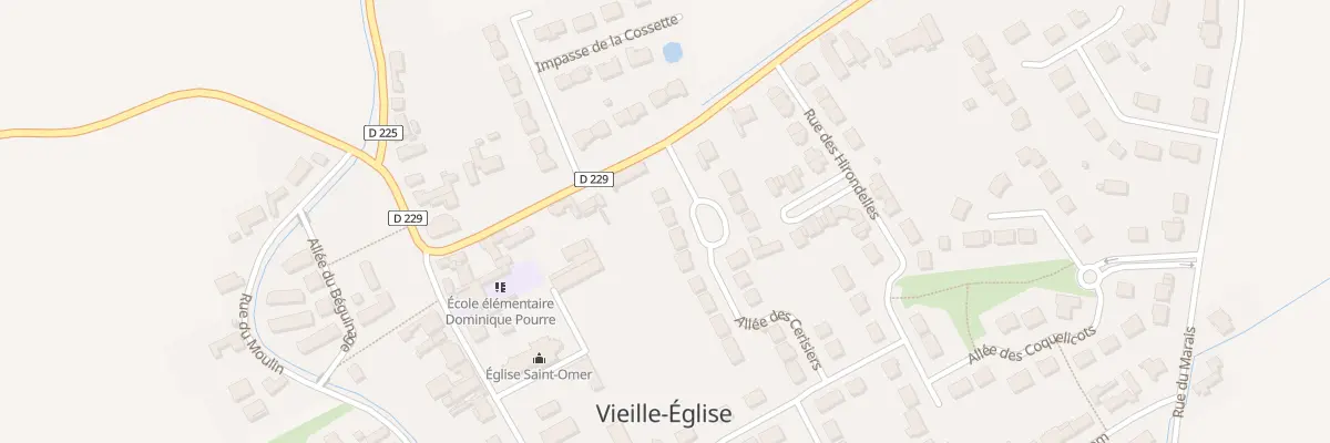 Plan du 2 All des Cerisiers à Vieille-Église