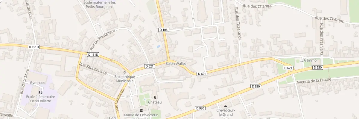 Plan du 15 Rue du Gen Moret à Crèvecœur-le-Grand