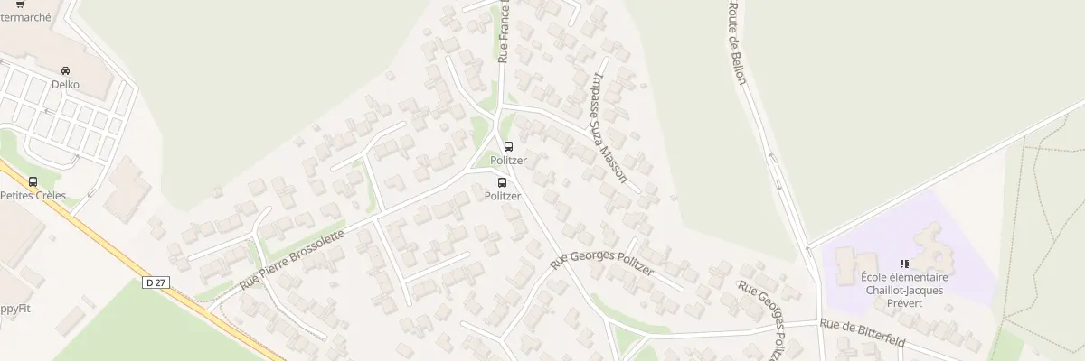 Plan du 3 Rue Georges Politzer à Vierzon