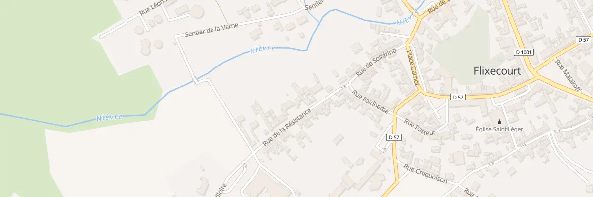 Plan du 12 Rue de la Résistance à Flixecourt