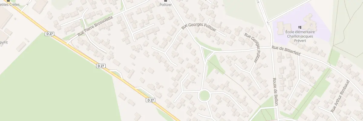 Plan du 36 Rue Georges Politzer à Vierzon