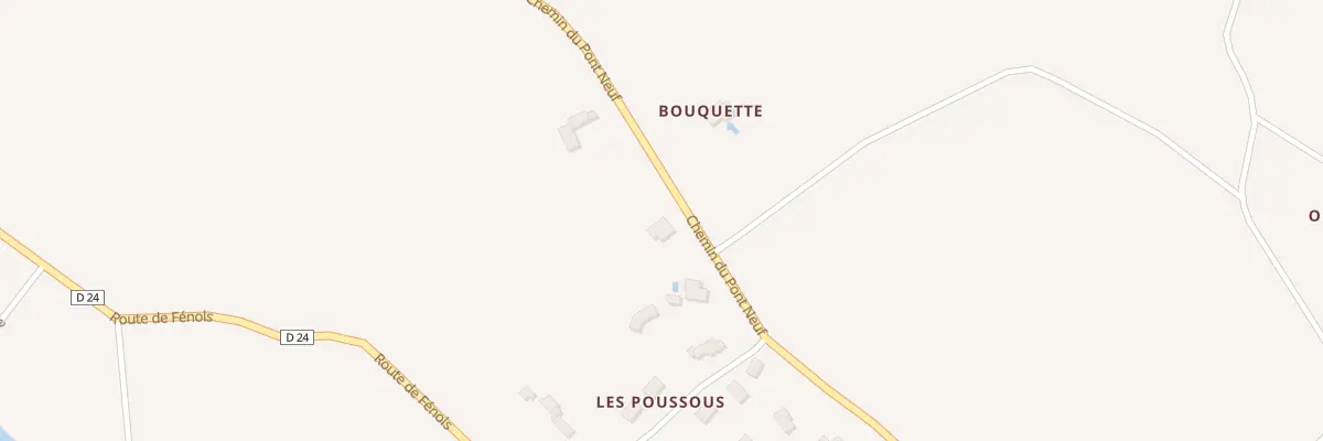 Plan du 5219 Les Poussous à Orban