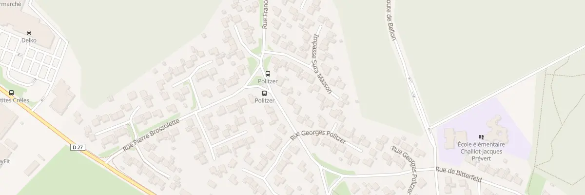 Plan du 5 Rue Georges Politzer à Vierzon