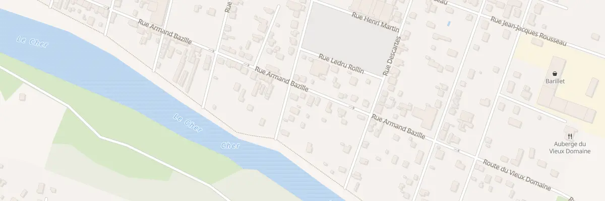 Plan du 83T Rue Armand Bazille à Vierzon