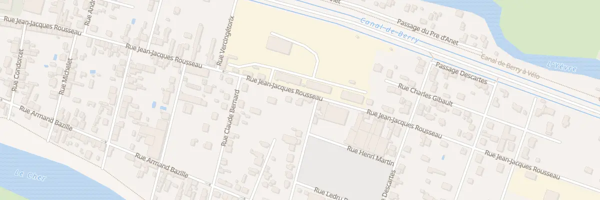 Plan du 81T Rue Jean Jacques Rousseau à Vierzon
