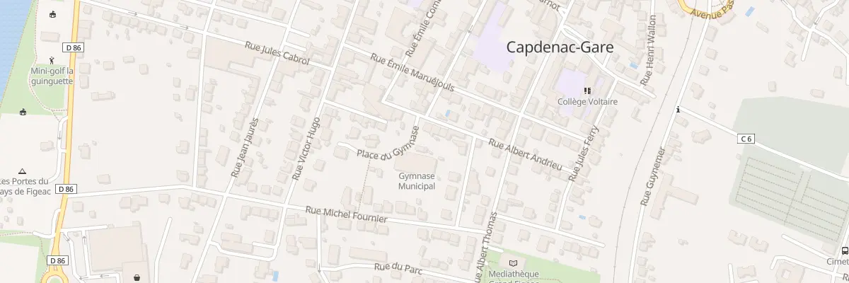 Plan du 10 Rue Albert Andrieu à Capdenac-Gare