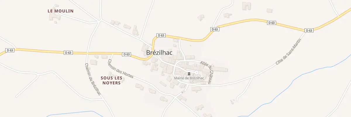 Plan du 6 All du Château à Brézilhac