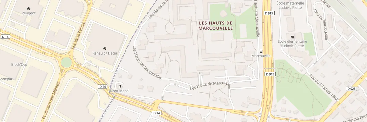 Plan du 42 Les Hts de Marcouville à Pontoise