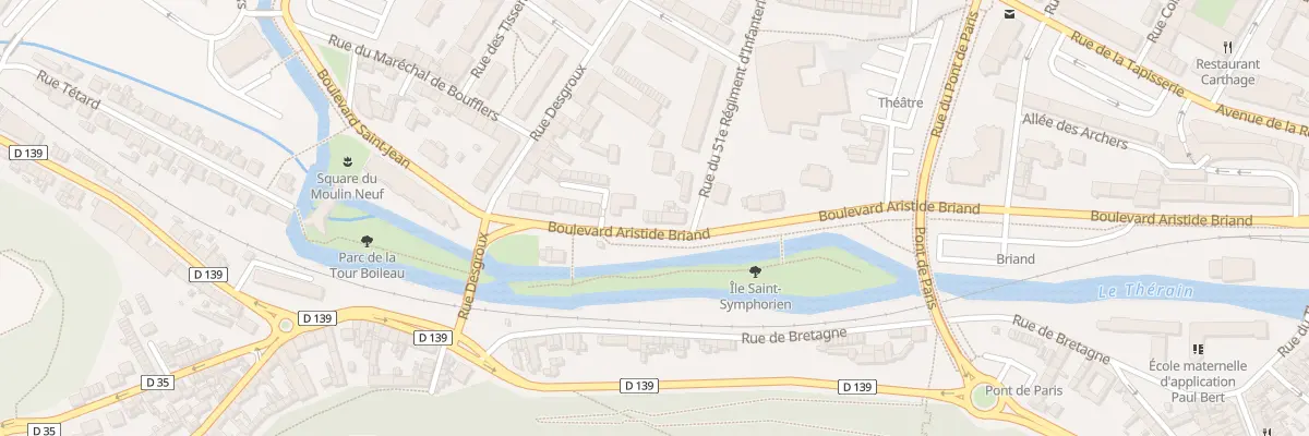Plan du 44 Bd Aristide Briand à Beauvais