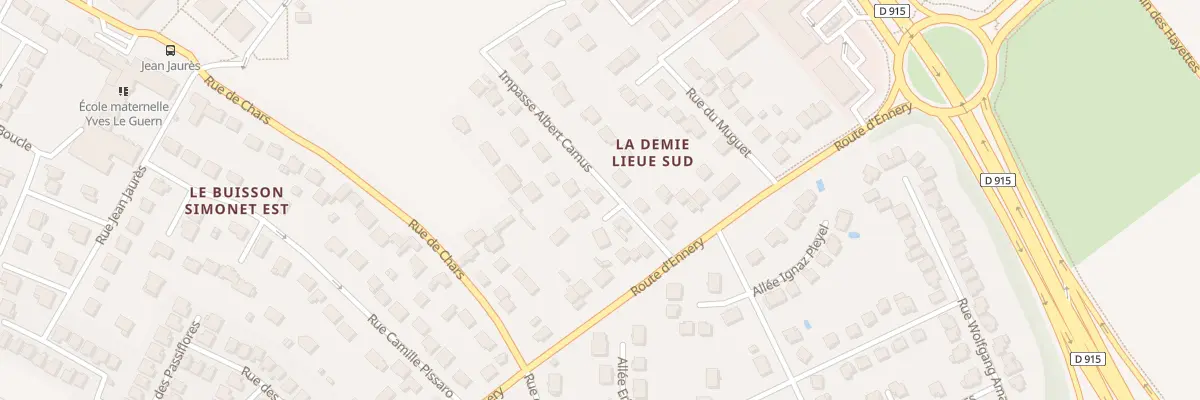 Plan du 10 Imp Albert Camus à Osny