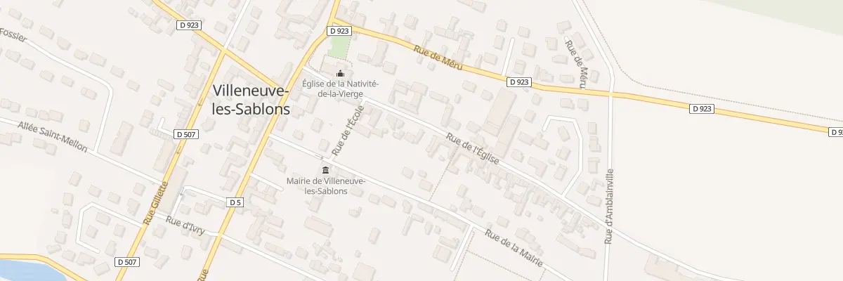 Plan du 24 Rue de l’Eglise à Villeneuve-les-Sablons