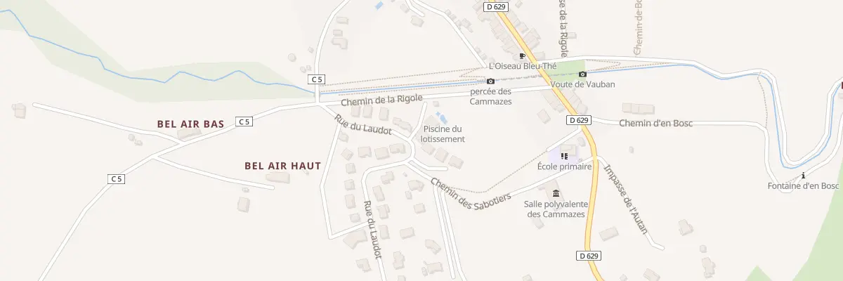 Plan du 13 Rue du Laudot aux Cammazes
