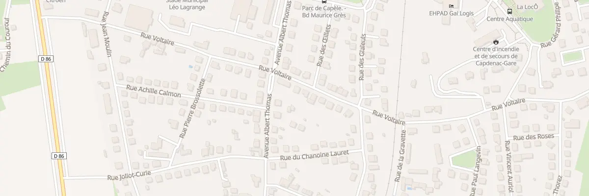 Plan du 26 Rue Voltaire à Capdenac-Gare