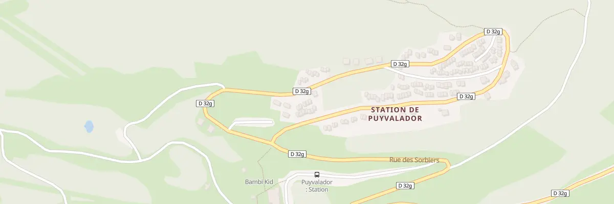 Plan du 1 Rue des Écureuils à Puyvalador