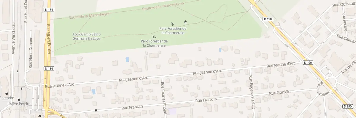 Plan du 16 Rue Jeanne d’Arc à Saint-Germain-en-Laye