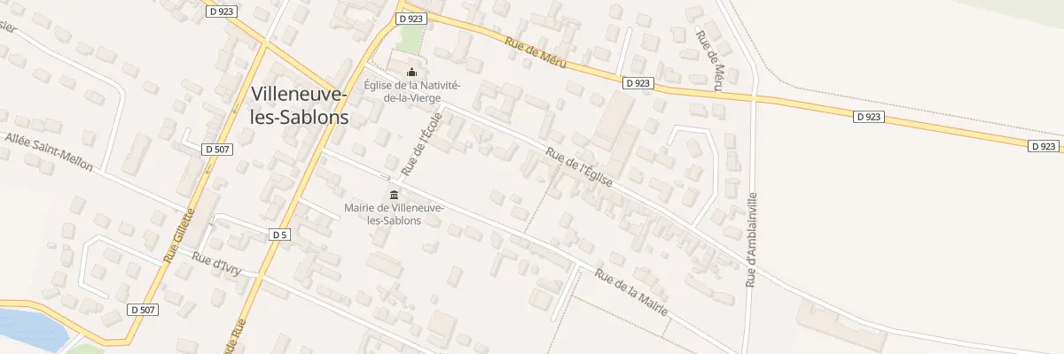 Plan du 28 Rue de l’Eglise à Villeneuve-les-Sablons