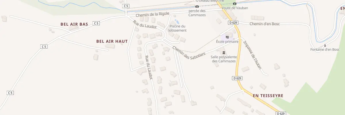 Plan du 4 Imp des Charbonniers aux Cammazes