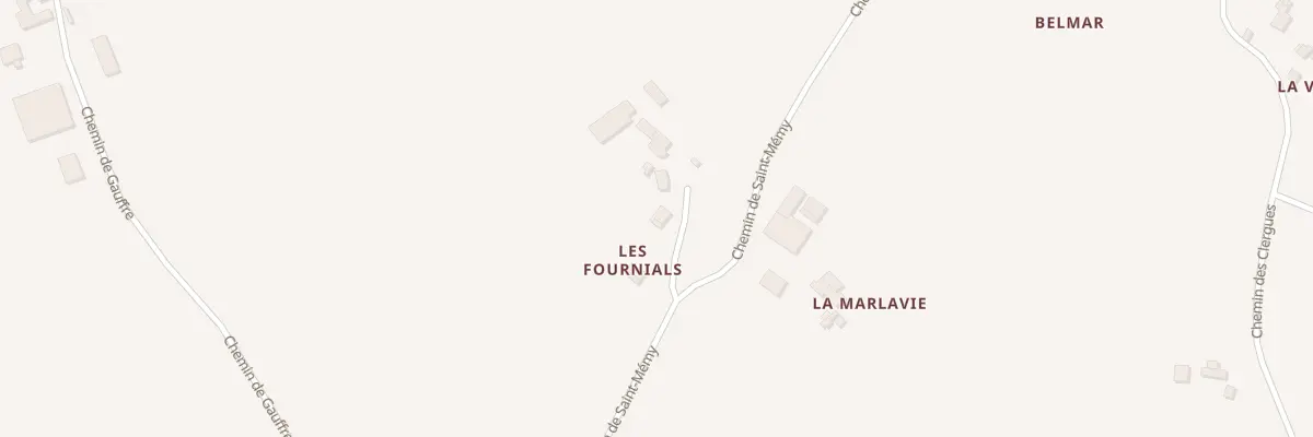 Plan du 5034 Les Fournials à Orban