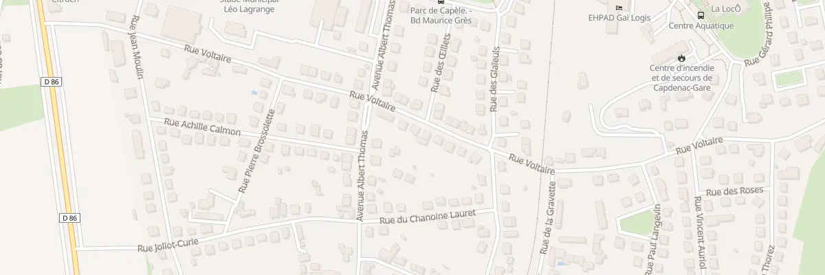 Plan du 28 Rue Voltaire à Capdenac-Gare