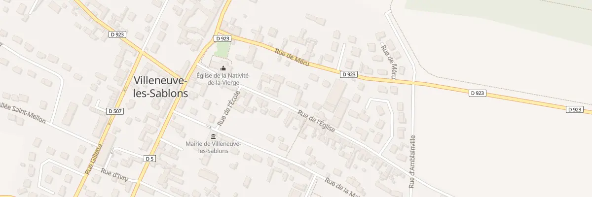 Plan du 15 Rue de l’Eglise à Villeneuve-les-Sablons