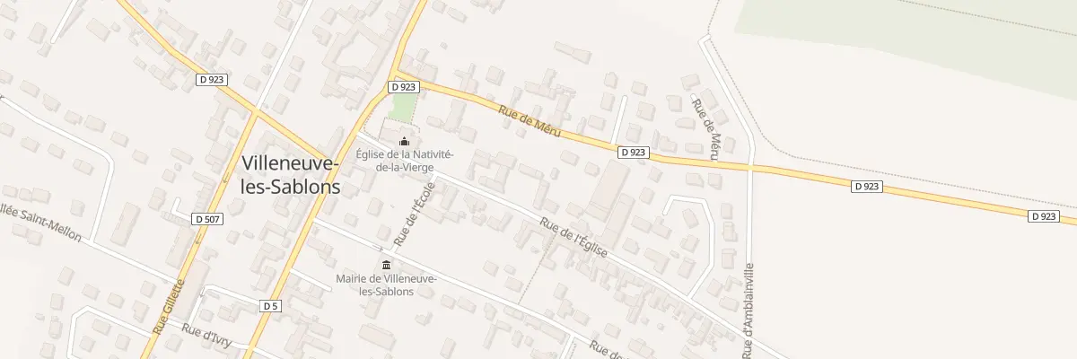 Plan du 13 Rue de l’Eglise à Villeneuve-les-Sablons