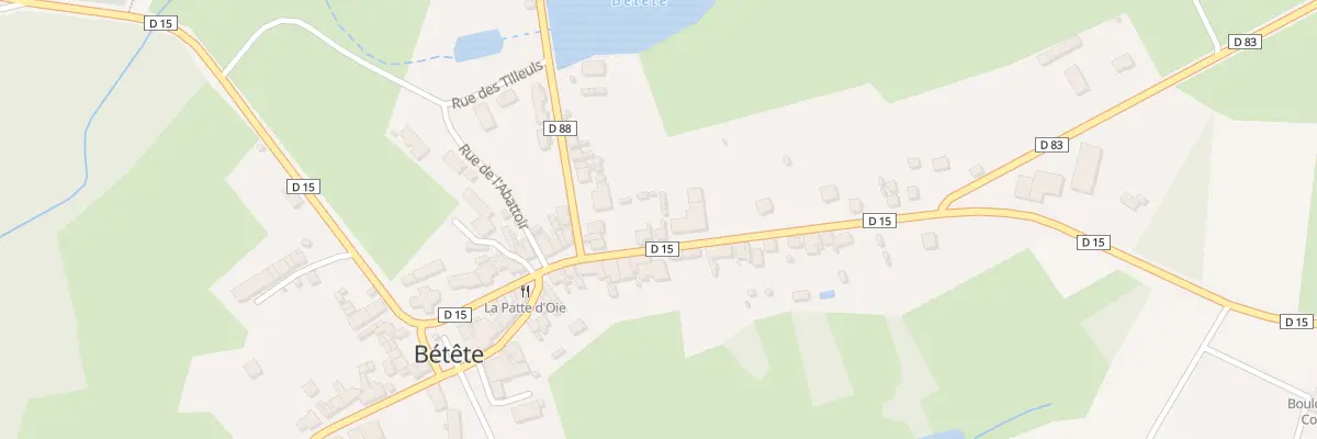 Plan du 23 Rue Grande Rue à Bétête